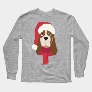 Basset Hound Christmas Dog Long Sleeve T-Shirt